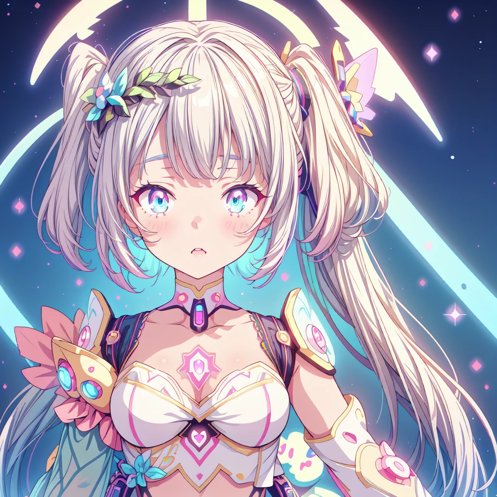 a cute cyber fairy girl, 1girl, cyberspace, vtuber, school backpack, simple background, kawaii tech, beautiful detailed eyes, beautiful detailed lips, extremely detailed face, long eyelashes, dynamic pose, hyperrealistic, 8k, masterpiece, digital art, cinematic lighting, vibrant colors, neon lights