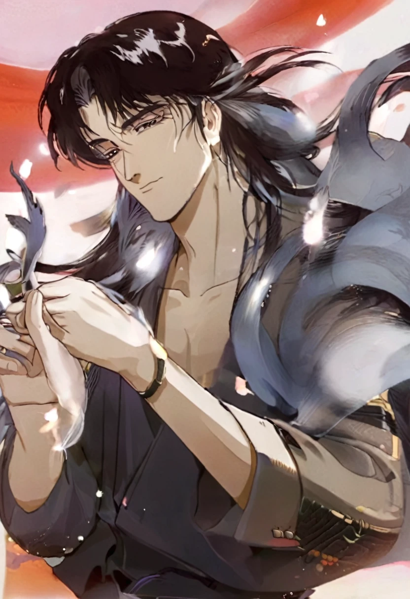 (Fidelity: 1.4), ((Kimono)), Big Sleeves, Small Rings, Kan Tashi, Bokeh, Perspective Shortening, Negative Space, Chiaroscuro, Depth of Field, Ray Tracing, Masterpiece, Anatomically Correct, Textured Skin, Best Quality, 8K, Ultra HD, ACcurate vaporwave looking anime Hot hunklike very moreAncient Japanese guy 20 -30ish bigger stronger looking attractive handsome guy with different angled moulded sculptured very sculpted different looks features types looks features subtle hints of anime look trendy hipsterish