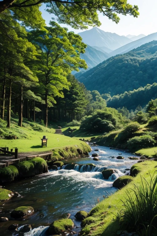 highest quality、landscape、Lush forest、Beautiful views