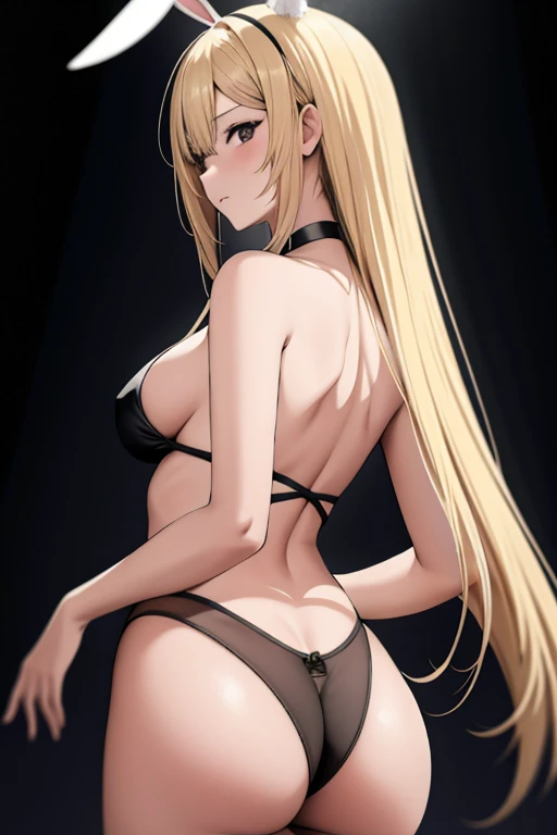 Obra maestra, mejor calidad, ultra detallado, 1 chica, animal_orejas, , Backless_leotard, doblado_encima, negrtard, negro_mussenos, cerrado_boca, Dutch_angle, falso_animal_orejas, de_behind, gris_Background, cabello_Bien, halo, heart, leotard, luz_rubor, Largo_cabello, mirando_en_espectador, mirando_Back, bajo_alas, medio_senos, rosa_cabello, rosa_halo, playboy_Biennyo_orejas, simple_Background, soltero_side_Bien, sonrisa, solo, Sin tirantes, Sin tirantes_leotard, muslos, muy_Largo_cabello, blanco_alas, alas, yelbajo_eyes, big ass, t back, thong, bde, bunny ears