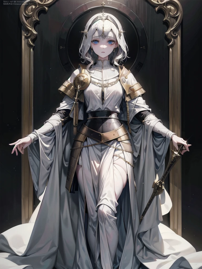 Gwyndolin,white hair,otoko no ko,(flat chest:1.3), gold mask,covered eyes,
gold jewelry,white elbow gloves,white dress,white thighhighs dress lift,see-through,
(snakes:1.2),
standing,
cathedral,night,moonlight,blue lighting,
(best quality, masterpiece, perfect face, beautiful and aesthetic:1.2, highest detailed face),
<lora:Gwyndolin-10v7:0.8>,