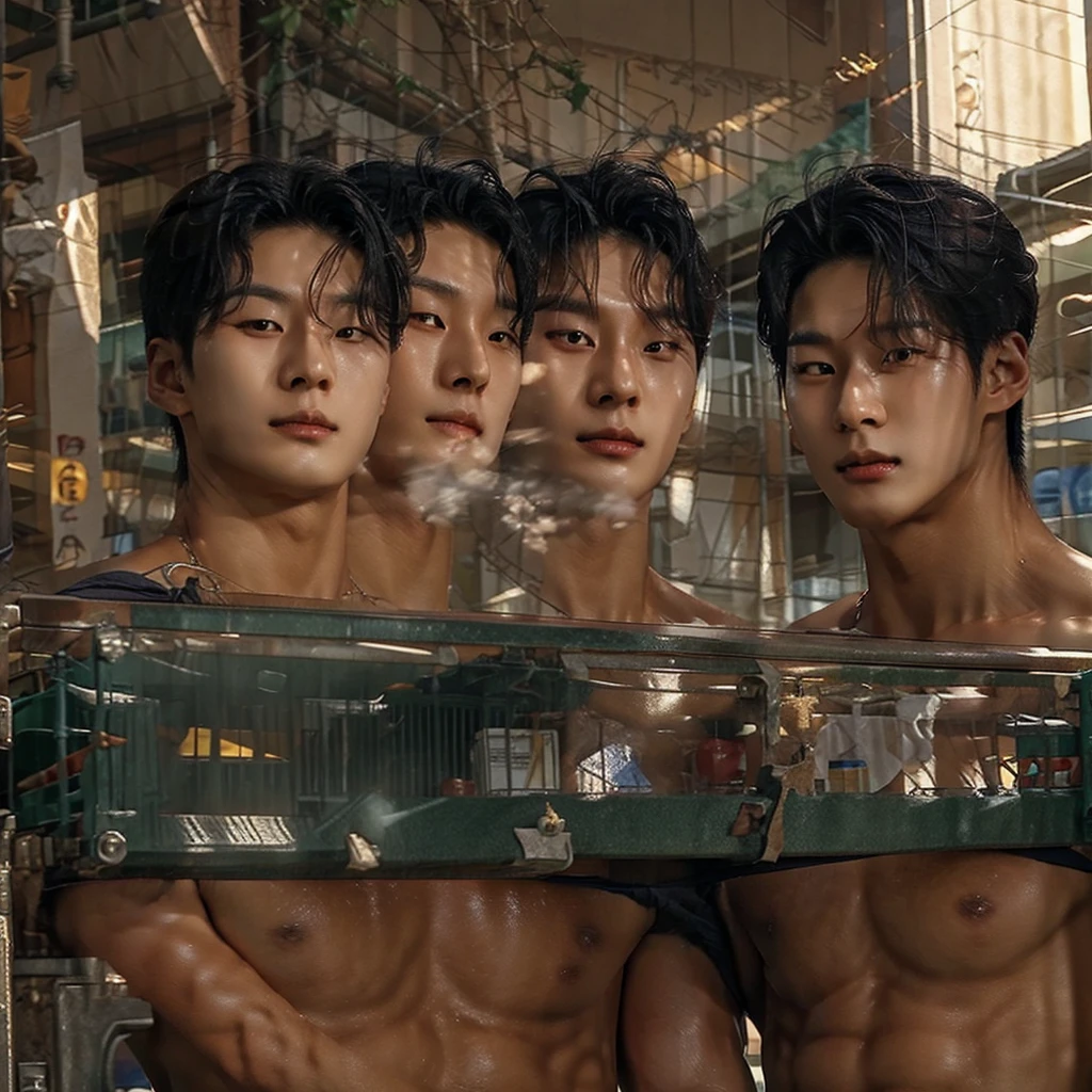 Group of Korean guys