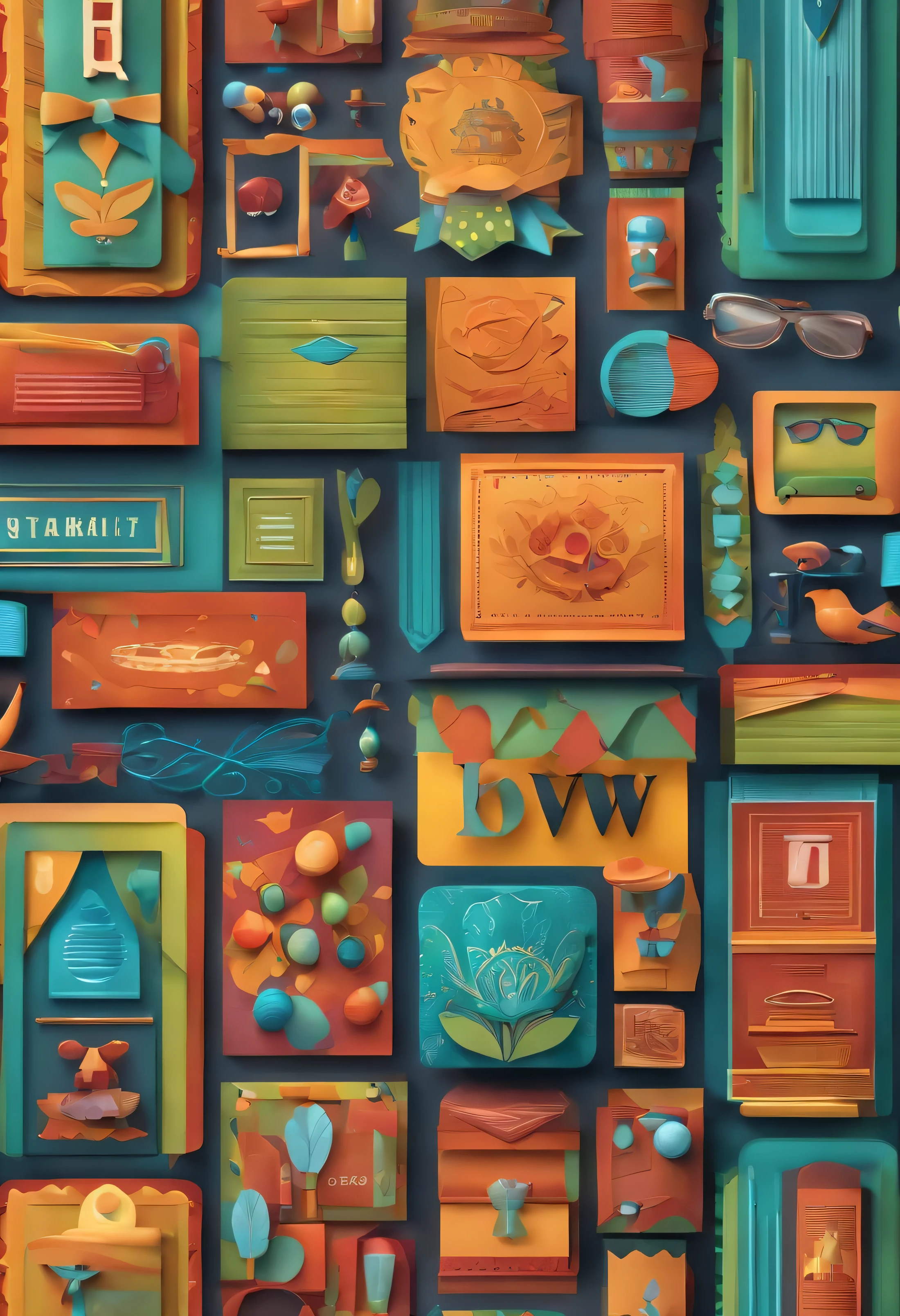 Pixar Animation Style Banner, paper style, glass, 4k, resolution, hyper detailed, vibrant, complex pattern