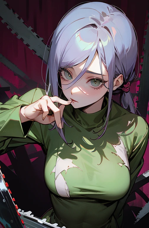 Cool women、sexy、Trendy clotheodel、Mid-chest、Rize from Chainsaw Man、
