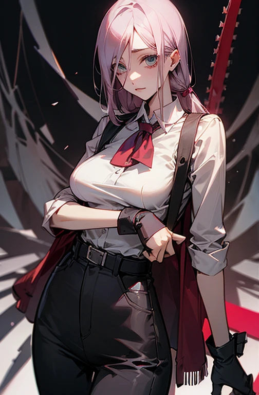 Cool women、sexy、Trendy clotheodel、Mid-chest、Rize from Chainsaw Man、
