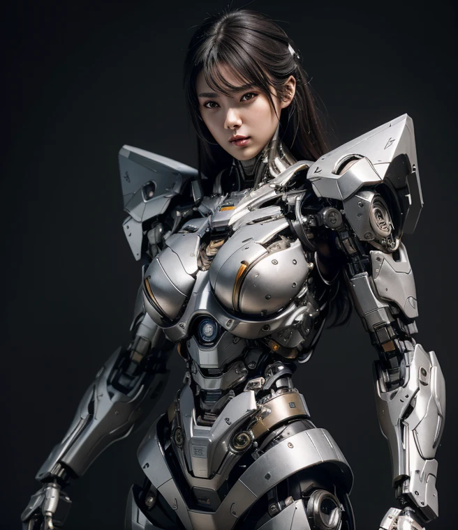 Textured skin, Super Detail, Attention to detail, high quality, high quality, High resolution, 1080p, hard disk, beautiful,(Cyborg Girl),Breast missiles weapons,beautiful cyborg woman,Mecha Cyborg Girl,Battle Mode,Girl with a mechanical body