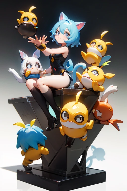 #quality(masterpiece,best quality,8k,Movie),Solitary,#1 girl(Lovely,Kawaii,child,Hair Color Rainbow,Long hair,braid,The color of the eyes is the universe,big eyes,drinking water,Pale skin,Very white skin,Glossy body,)
comic con中,personification(cat ears human cat tail)At comic con,有許多不同類型的玩具figure,Nendoroid3 d,anime statue,玩具figure,q posket,Funny company anime style,動漫動作figure,Nendoroid,PVC Statue,Minion size baby,風格為Nendoroid,figure、 動漫figure、Vinyl Toy Figurines、Nendoroid、action figurine toys、Silicone figurine animal illustration,mixed species,different kinds of animals,various species,diverse animals,digimon evolution,Ultimate Evolution,perfect body,ultimate body,horse,有personification,digimon evolution,Ultimate Evolution,perfect body,ultimate body,UFO,有horse,有personification,There are pictures of cat girls and cat-eared girls with many animals. Cartoon Festival com bolo e group de pessoas, homens coreano, membros do BTS, birthday , celebrate birthday, fanart oficial, at abirthday, arte oficial, das s da linha de frente, 🐿🍸pes, Anime Friends Trending on pixiv、estilo de arte fofo、Happy birthday、fanart de alta qualidade、8k))