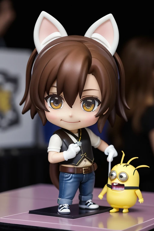 #quality(masterpiece,best quality,8k,Movie),Solitary,#1 girl(Lovely,Kawaii,child,Hair Color Rainbow,Long hair,braid,The color of the eyes is the universe,big eyes,drinking water,Pale skin,Very white skin,Glossy body,)
comic con中,personification(cat ears human cat tail)At comic con,有許多不同類型的玩具figure,Nendoroid3 d,anime statue,玩具figure,q posket,Funny company anime style,動漫動作figure,Nendoroid,PVC Statue,Minion size baby,風格為Nendoroid,figure、 動漫figure、Vinyl Toy Figurines、Nendoroid、action figurine toys、Silicone figurine animal illustration,mixed species,different kinds of animals,various species,diverse animals,digimon evolution,Ultimate Evolution,perfect body,ultimate body,horse,有personification,digimon evolution,Ultimate Evolution,perfect body,ultimate body,UFO,有horse,有personification,There are pictures of cat girls and cat-eared girls with many animals. Cartoon Festival com bolo e group de pessoas, homens coreano, membros do BTS, birthday , celebrate birthday, fanart oficial, at abirthday, arte oficial, das meninas da linha de frente, 🐿🍸pes, Anime Friends Trending on pixiv、estilo de arte fofo、Happy birthday、fanart de alta qualidade、8k))