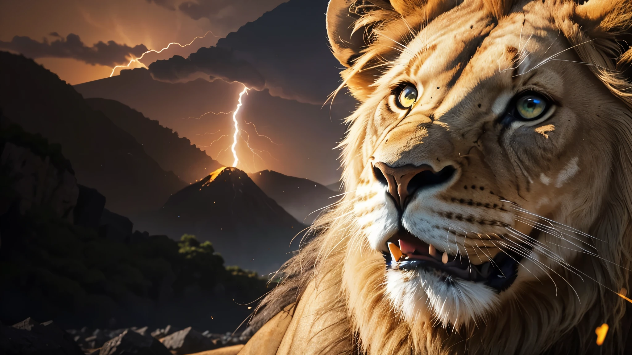 Lion, Divine Lion, naturais, Thunder Azul, Realistic Lion, rei, Realista detalhado, Realista detalhado 16k, Eletricidade Detalhada 8K, Texturas realistas de 8K, Cores fotorrealista 8K, fogo azul, Realista detalhado Fire Bolt, Poder Preto e Azul, Poder do Thunder, Realistic Divine, Coroa Dourada, Coroa de Ouro, Golden Crown, Natureza, Linda, Rendering, fotorrealista, UltraHigh definition, 4k, texturasdetalhadas, Thunder, sombras detalhadas, cores detalhadas, neon blue, Luz azul, Raios, Poder azul, Natureza Linda, Grande Divino, Luz azul, Thunder Azuls, Coroa Rei, raio, Electric Power Screw, contraste detalhado, Contraste realista, high resolution, cores detalhadas, fogo, eletricidade, divina criatura, 8K, Realista detalhado, 16k, 8K, High definition, contraste detalhado, Contraste realista, high resolution, cores detalhadas, fogo, eletricidade, divina criatura, 8K, Realista detalhado, elegante,