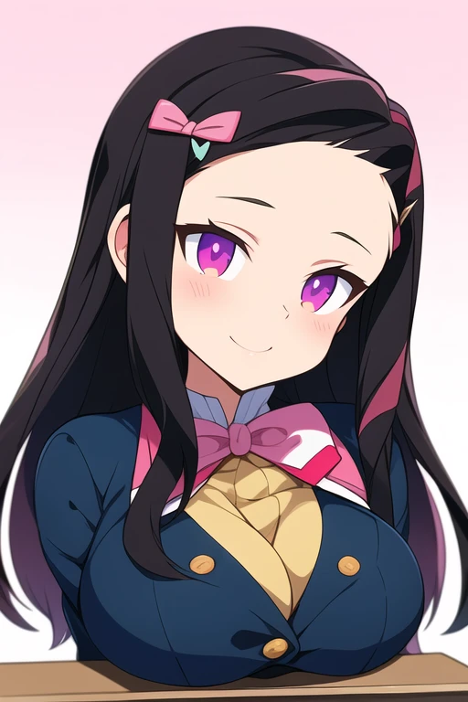 Nezuko. Busty ((busto 50cm)) ((mejor calidad)), ((obra maestra)), (detallado), cara perfecta