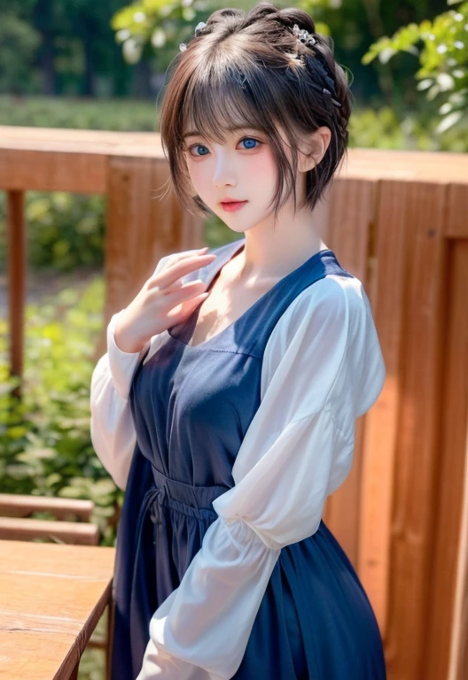 ((SFW: 1.4)), ((Delicate face, Professional photography)), ((SFW, Super short hair, hair on the temples, blond, Large target, clear sky blue eyes, earrings, 1 girl)), Ultra-high resolution, (Practical: 1.4), RAW photos, best quality, (PhotoPractical Stick), focus, Soft Light, (()), (( (Young face))), (surface), (Depth of Field), masterpiece, (Practical), Miss, Bangs, ((1 girl))