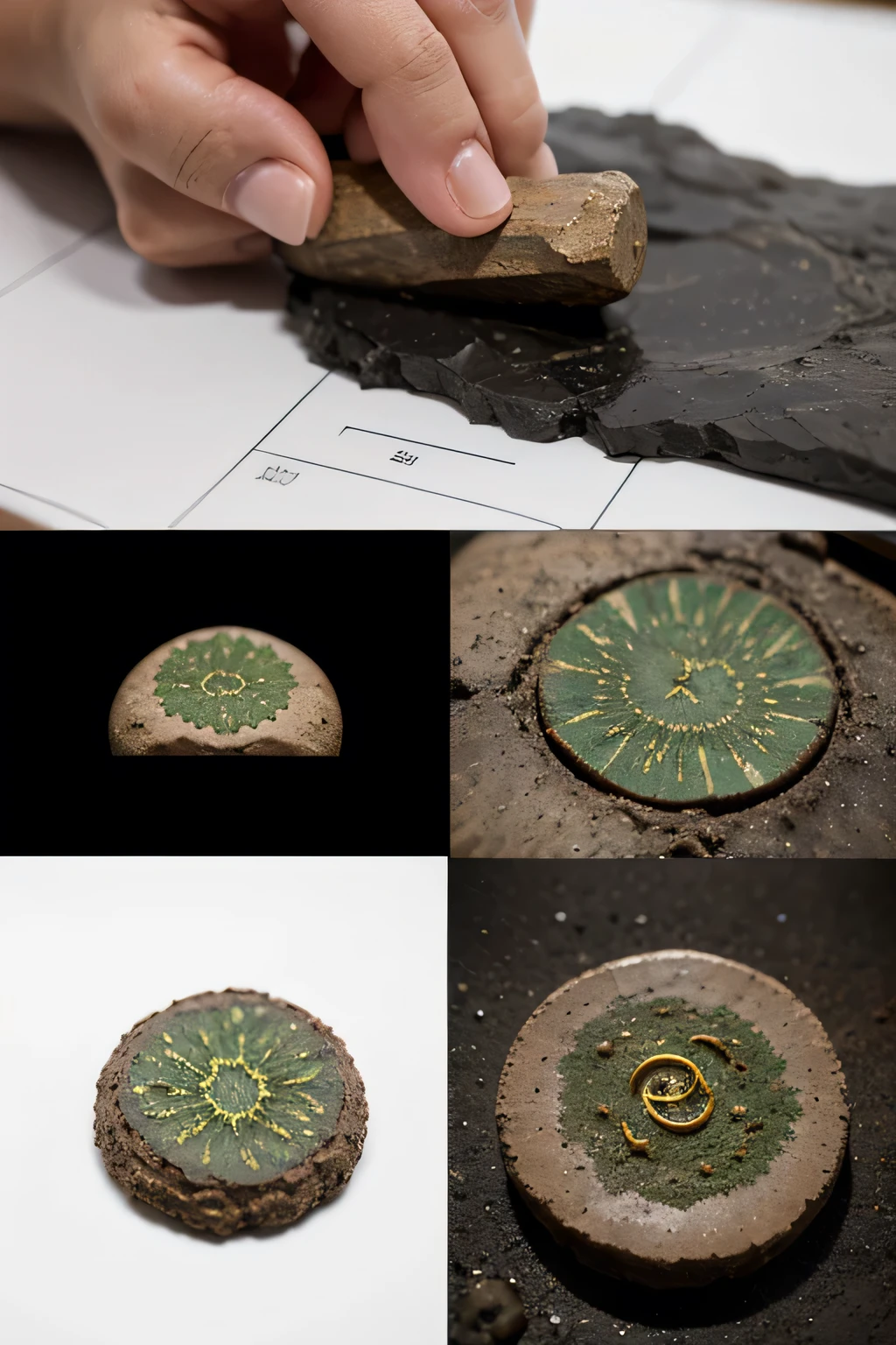 create a simple logo for SOLOROCHA geological consultancy. Use as cores marrom e verde.