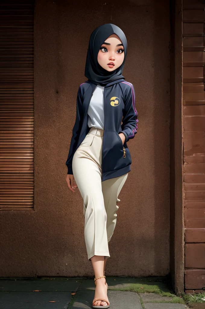 Hijab female from Malaysia jacket boss naked walking 