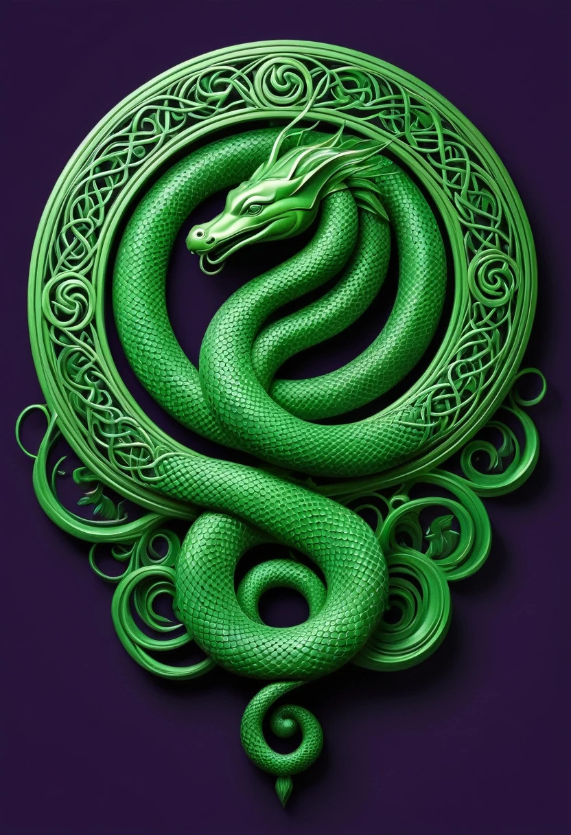 Imagine a central symbol made up of three stylized figures, representando as Moiras do Destino, cada uma com um atributo associado: uma tecendo, outra medindo e a terceira cortando. These figures could be intertwined in an elegant and mysterious way, sugerindo o poder sobre o destino. Around that central symbol, an aura of mystery and intrigue, representada por elementos sutis de veneno, like sinuous serpents or poisonous mist. the number "3" poderia ser integrado de forma harmoniosa ao design, perhaps as a part of the details of the figures or as a distinguishing mark next to the main symbol. As cores seriam predominantemente escuras, como roxo profundo ou verde escuro, adding a sense of sophistication and mystery to the logo.