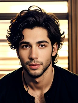 a jewish man heartthrob, focus on the face.