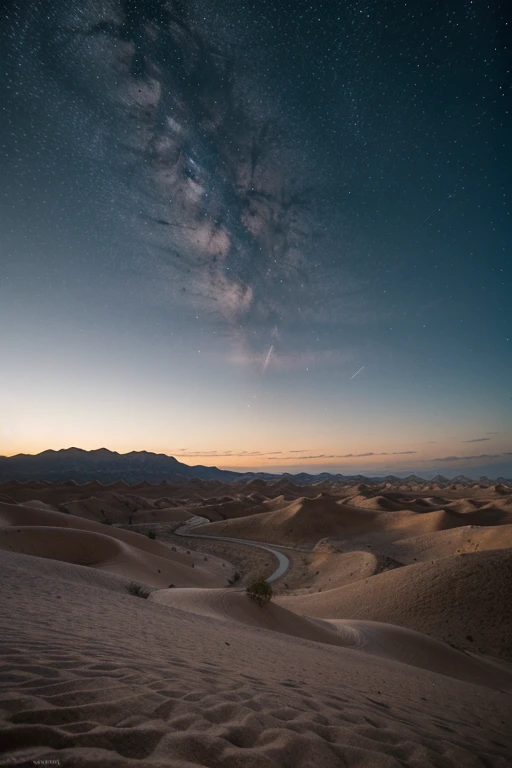 Video of night star clouds desert