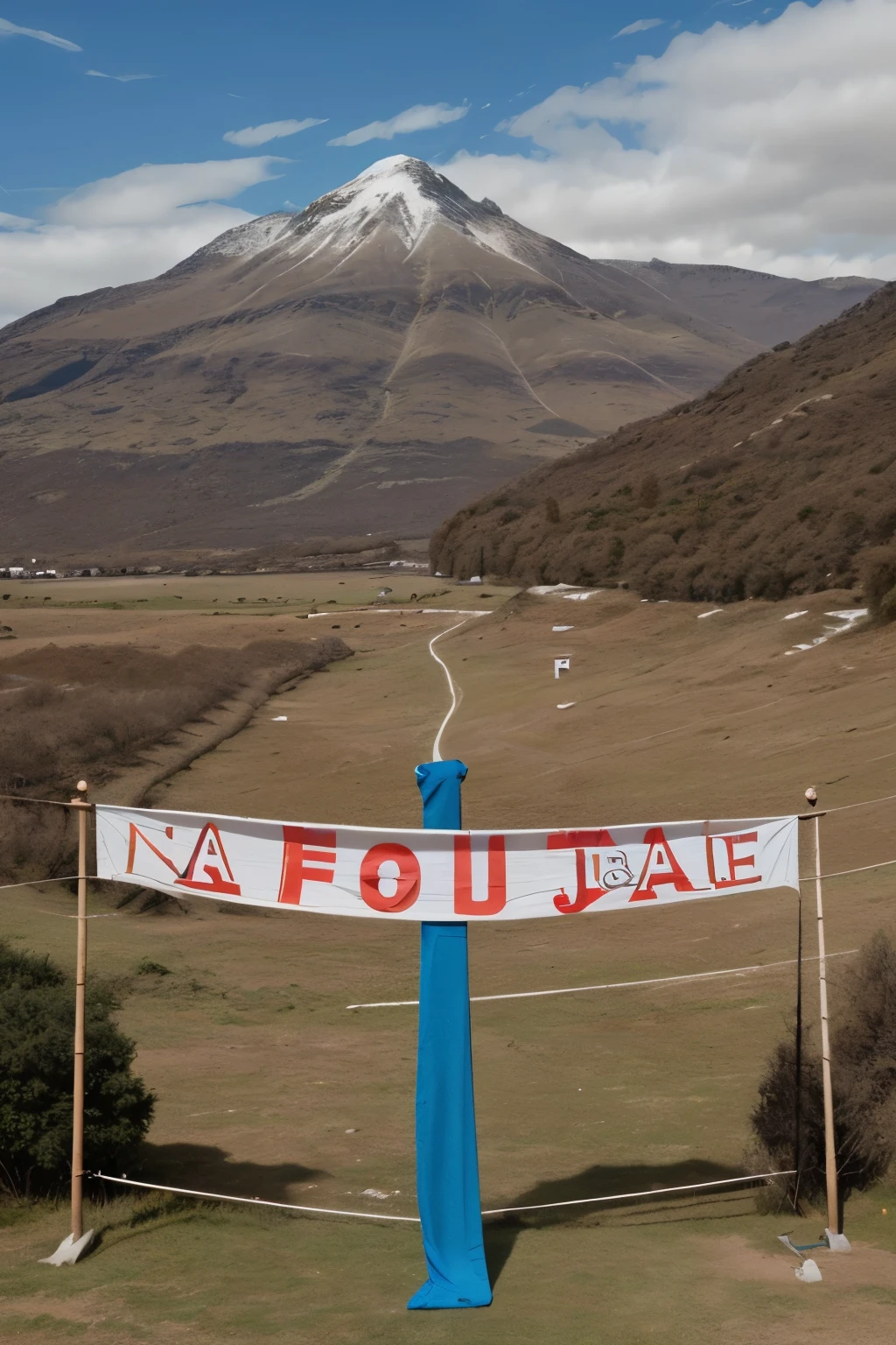 un banner de un paisaje con fanatasia y al fondo dios

