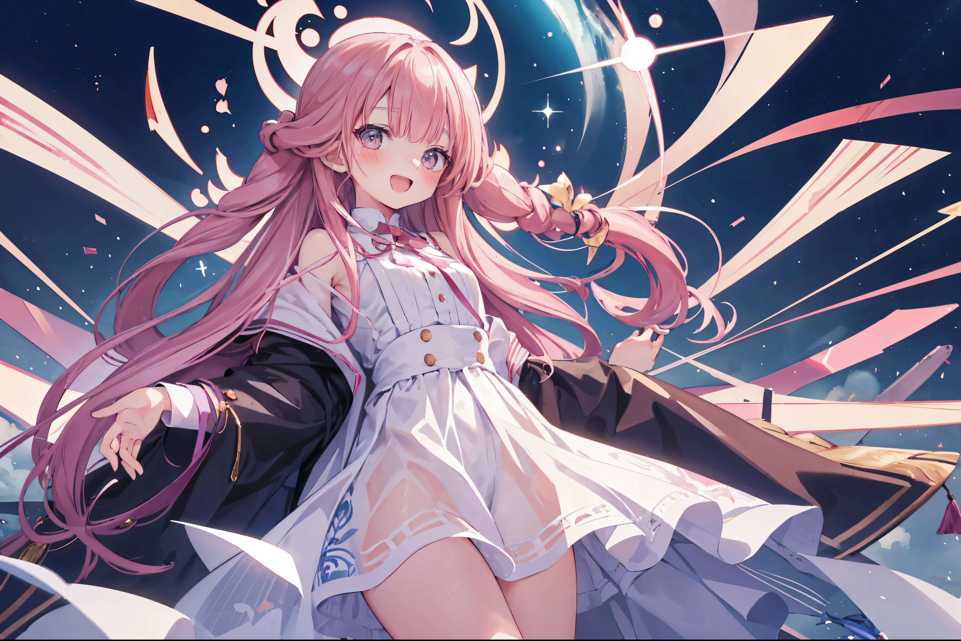 ((1guy, male_focus, pink long hair, fox ear)) bare_foot, (low_angle), (from_below), foot focus, 
