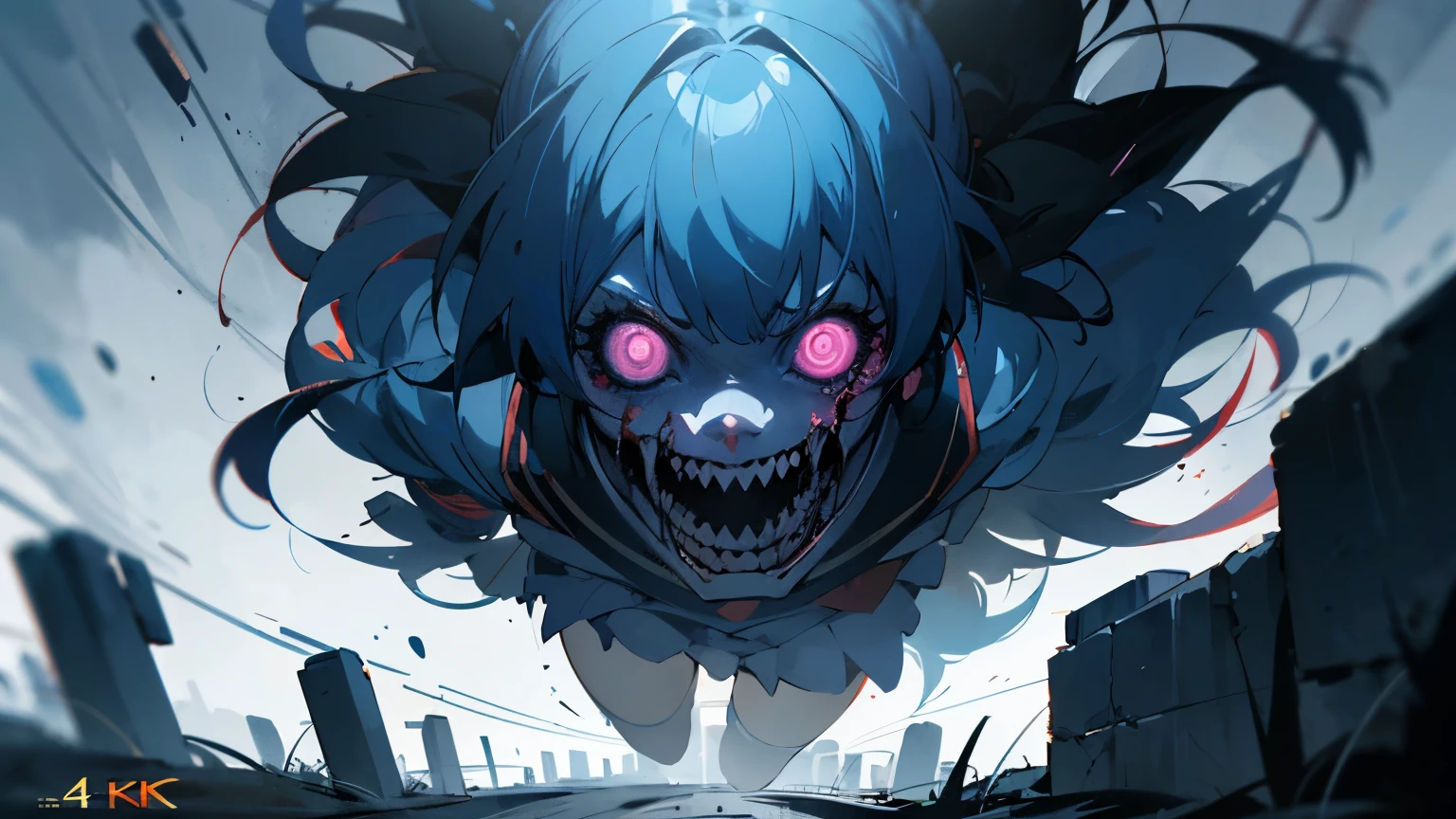 ((melhor qualidade)), ((super hdr)), ((4k)), ((horror anime girl)), ((horror))