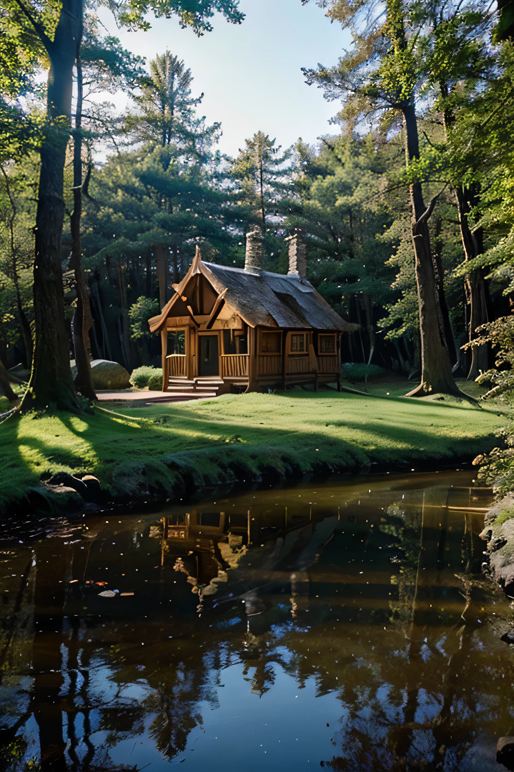 Magical cottages in the forest