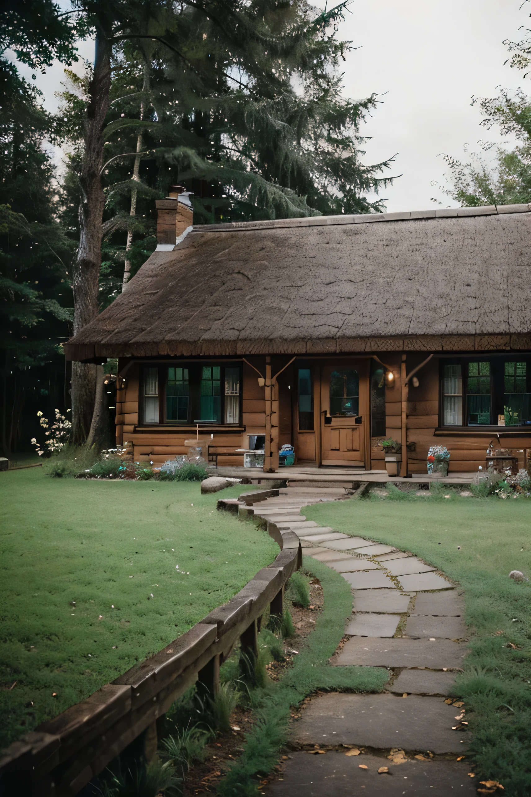 Magical cottages in the forest