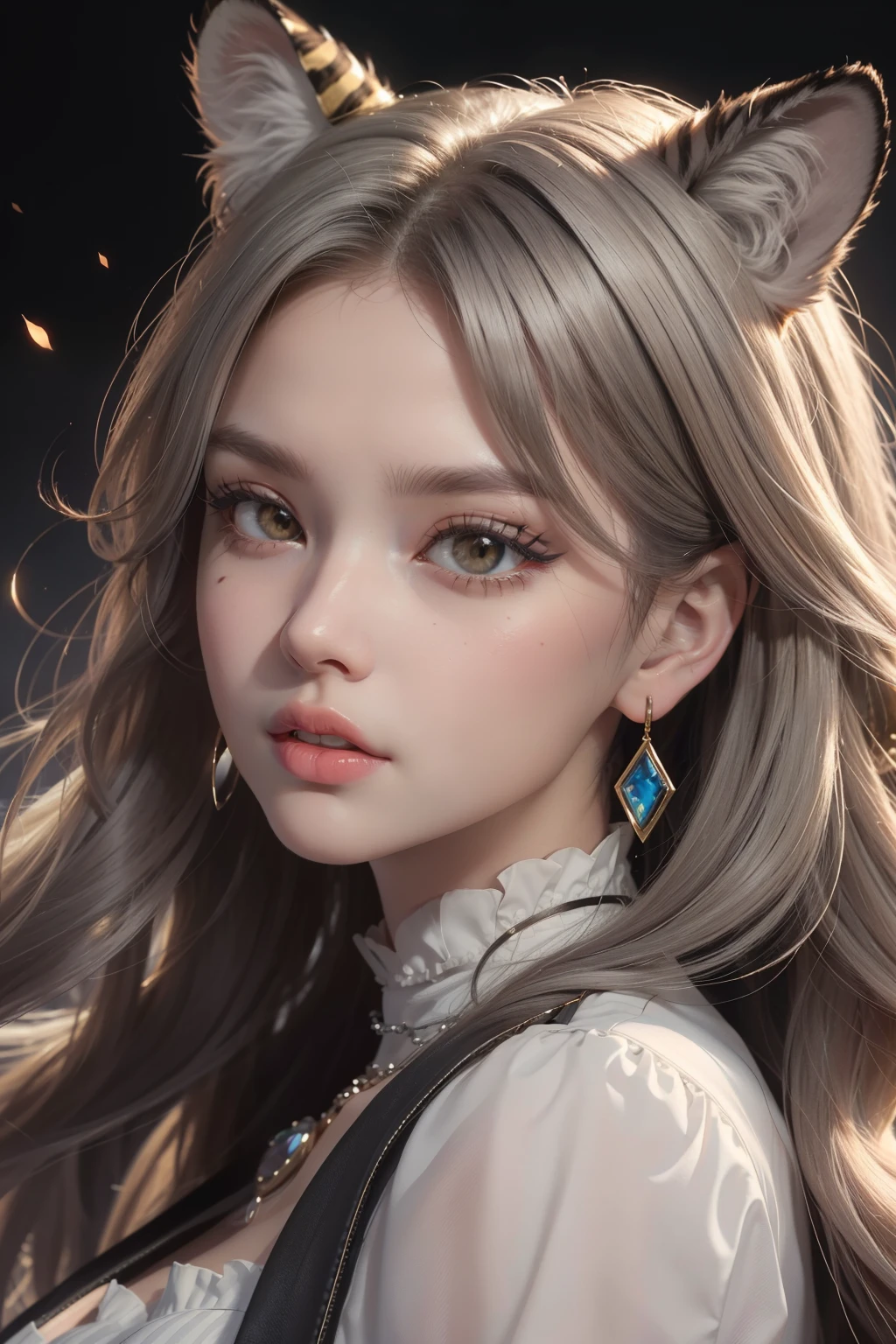 ((best quality)), ((masterpiece)), (detailed), Perfect face,Fox ears,Tiger Teeth,Silver earrings,Magic background,
Negative prompt:
Steps: 0,Size: 1242x1660,Seed: 0,Model: ,Sampler: ,useLcm: false,CFG scale: 0,Clip skip: undefined,