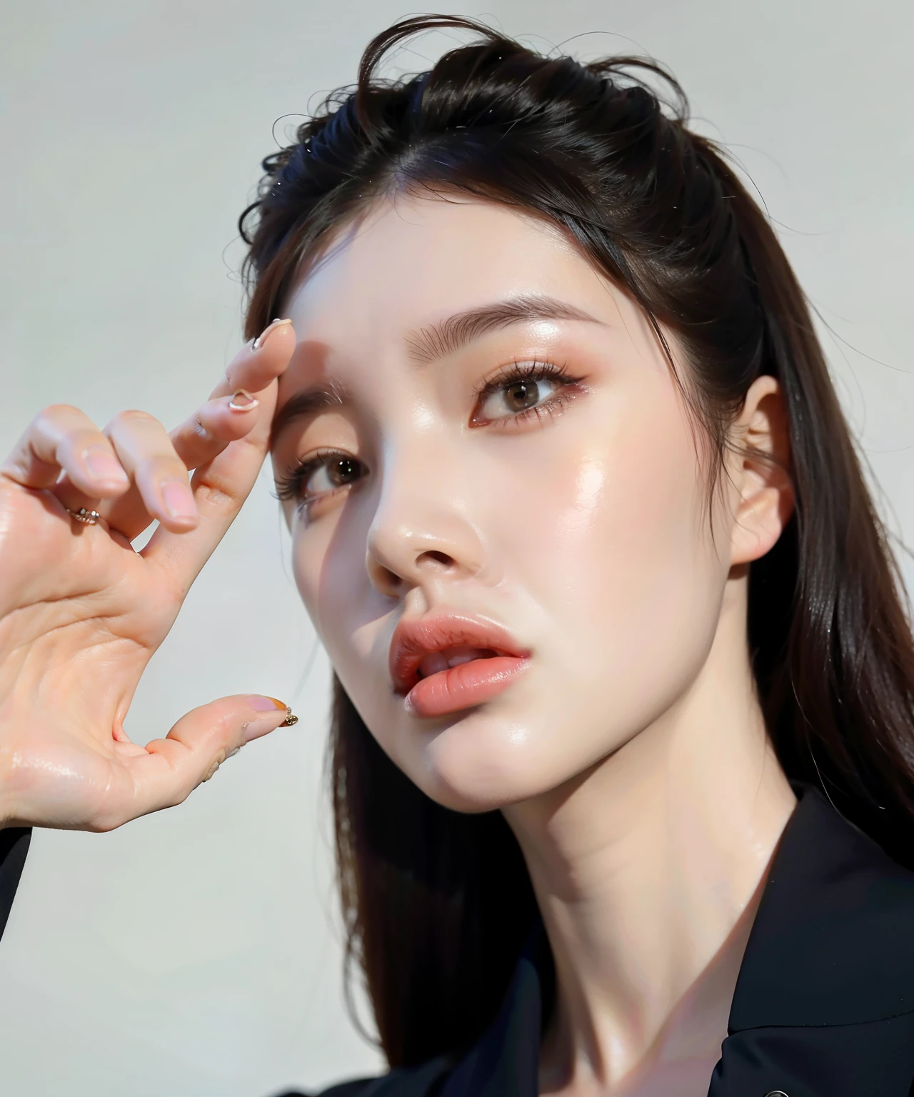 Closeup of woman wearing ring on her finger, Julia Gorokhova, common ratio, Works inspired by Xia Chang, You need Yanjun Cheng for inspiration., Nivan Chantara, sakimichan, Portrait of Blackpink Lalisa, NFT Portrait, tomorrow brother tran, Alina Ivanchenko, olga buzova, Asian