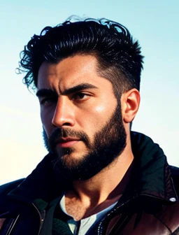 a  Judaean badass man, focus on the character's face