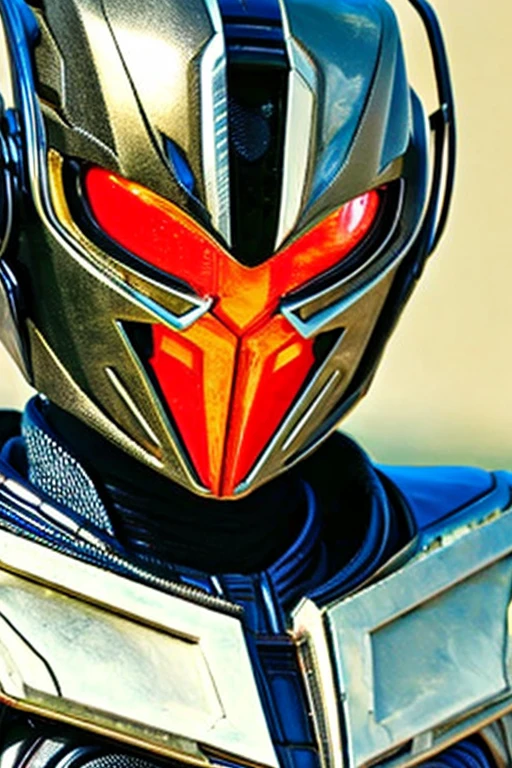 An image of a cyborg resembling Kamen Rider, a Japanese special effects hero, standing in the center of the screen with round eyes like a dragonfly, a full-face cyber helmet, and highly mobile armor.、Image quality is HD