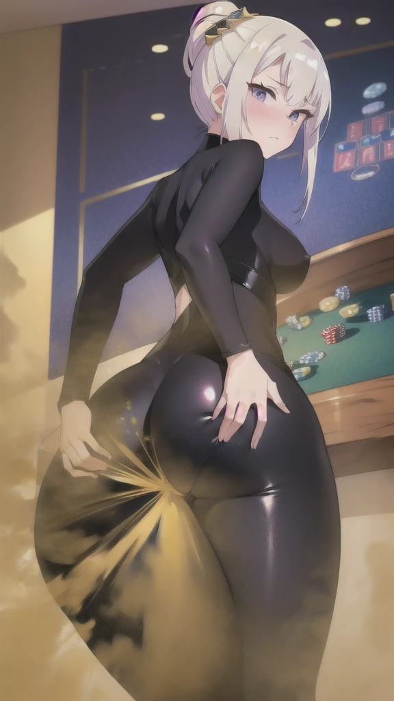 ((velocity)),Attacked by farts, (Mommy Hot Texas the Omertosa from Arknights),(((Women farting))),(girl farting),velocity,)(a female),(very long black hair),(orange eyes),(her butt facing screen and bending over)),(wearing latex panties),(anime girl),(Casino),(orgasm, Ahegao, crossed eyes, she is happy and horny),(masterpiece:1.2、top-quality, best-quality)、(the Extremely Detailed CG Unity 8K Wallpapers、ultra-detailed、Best Shadows)、(Detailed background)、(The best lighting、extremely delicate and beautiful)、depth of fields、1girl in、solo、upward looking gaze、