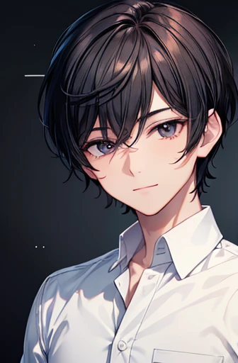 (masterpiece),(top-quality),(ultra-detailliert),hight resolution,in 8K animation,1boy,black hair,(very short hair),black eyes,(handsome),gently smile,(beautifull detailed face),(beatiful detailed eyes),20 years old