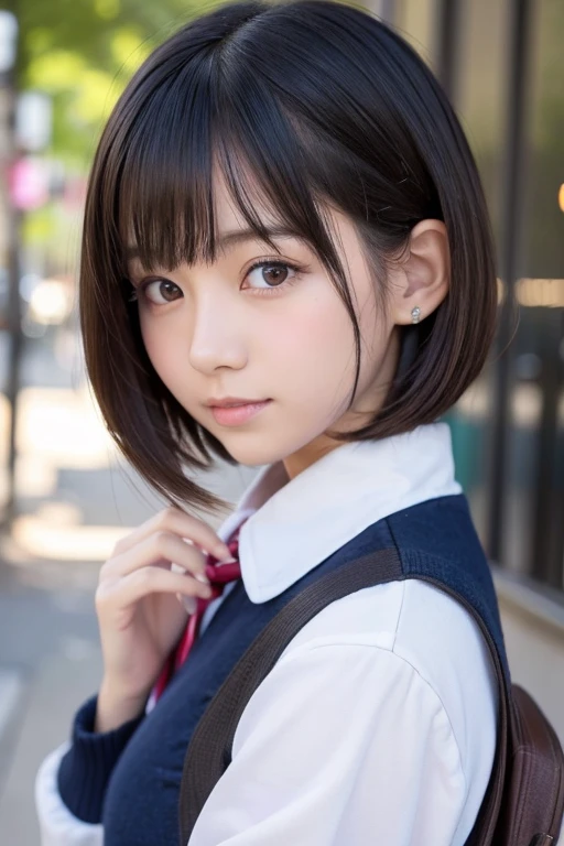 Cute Girls、high school girl、Bob Hair