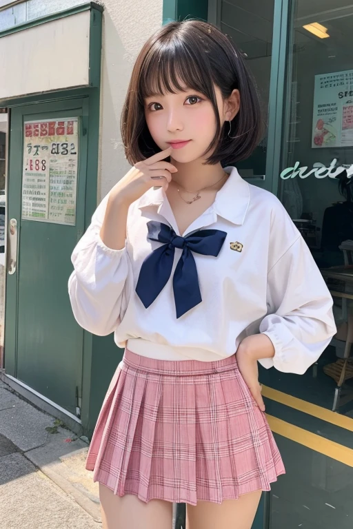 Cute Girls､Idol､high school girl､Bob Hair､mini skirt