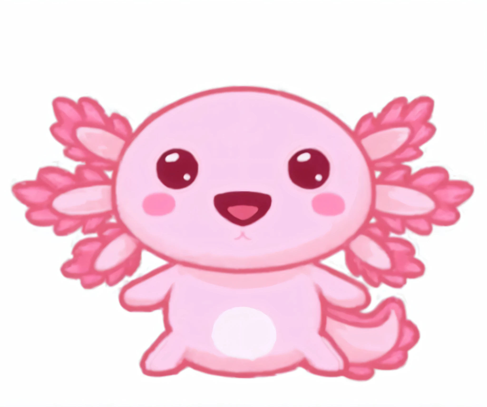 un primer plano de un animal de peluche rosa con alas, lindo ajolote, ajolote creature, ajolote, cuajolote, an ajolote, lindo! biomechanical ajolote, pink ajolote in a bucket, nice girl, shirabii, adorable criatura brillante, lindo creature