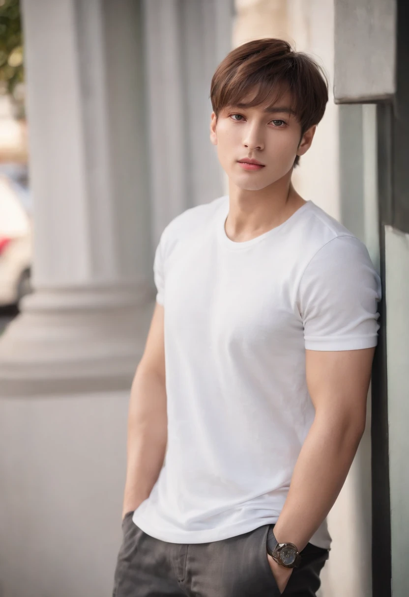 handsome males,solo,muscle,((absurdres, highres, ultra detailed), males, handsome, tall muscular guys, very short hair, best ratio four finger and one thumb, best light and shadow, background is a Seoul 1970s neighborhood back alleyback alley, detasiled sunlight, sitting, Little cats are gatheredaround , dappled sunlight, day, depth of field, plants, summer, (dutch angle), 8k, RAW photo, best quality, masterpiece:1.2), (realistic, photo-realistic:1.37S Korea men different Korean males koreans with different strking handsome features looks appearances that are moulded sculpted sculptured chiseled sharp angled angular broad high cheekbones full square jawed almond shaped eyes light hazel amber or honey colors monolidded eyes