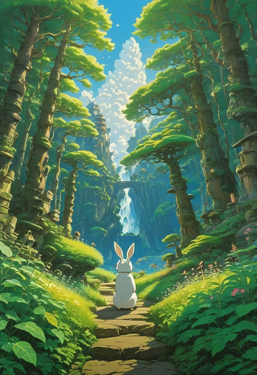 Rabbit Ears, by Studio Ghibli, best quality, masterpiece, very aesthetic, perfect composition, intricate details, ultra-detailed