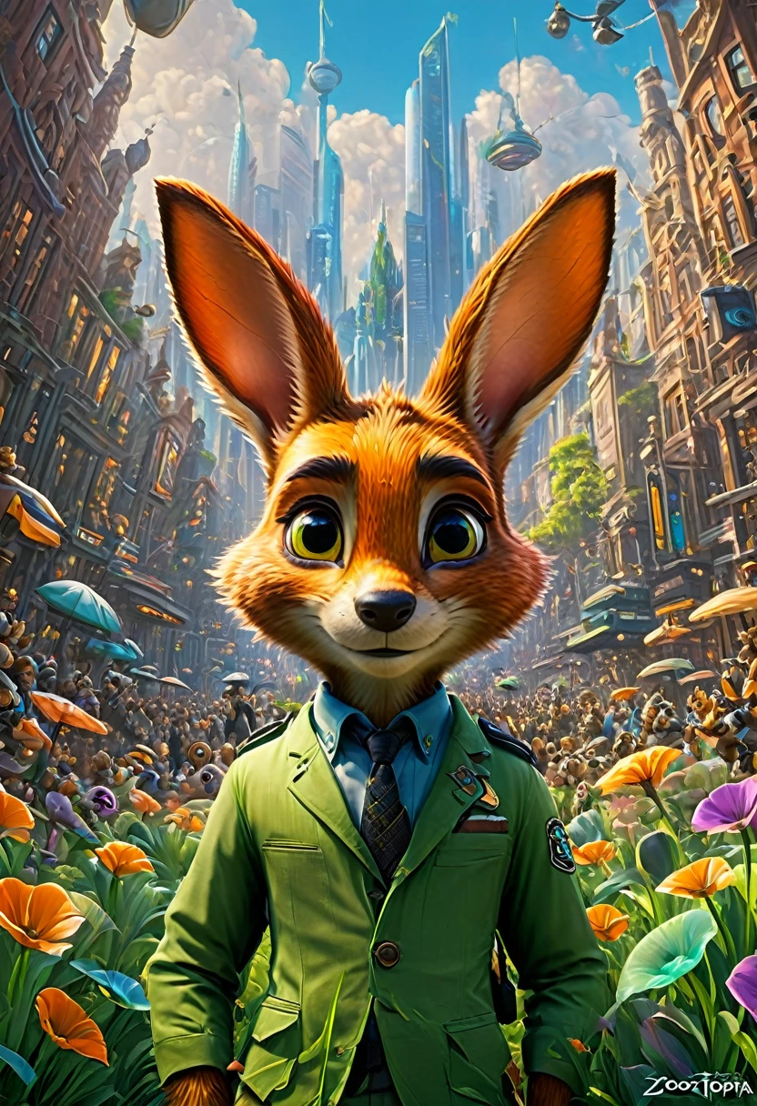 Rabbit Ears, by Zootopia, best quality, masterpiece, very aesthetic, perfect composition, intricate details, ultra-detailed