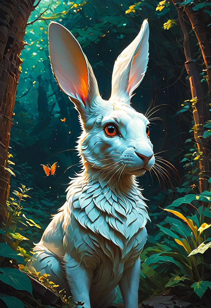 Rabbit Ears, by Atey Ghailan, best quality, masterpiece, very aesthetic, perfect composition, intricate details, ultra-detailed