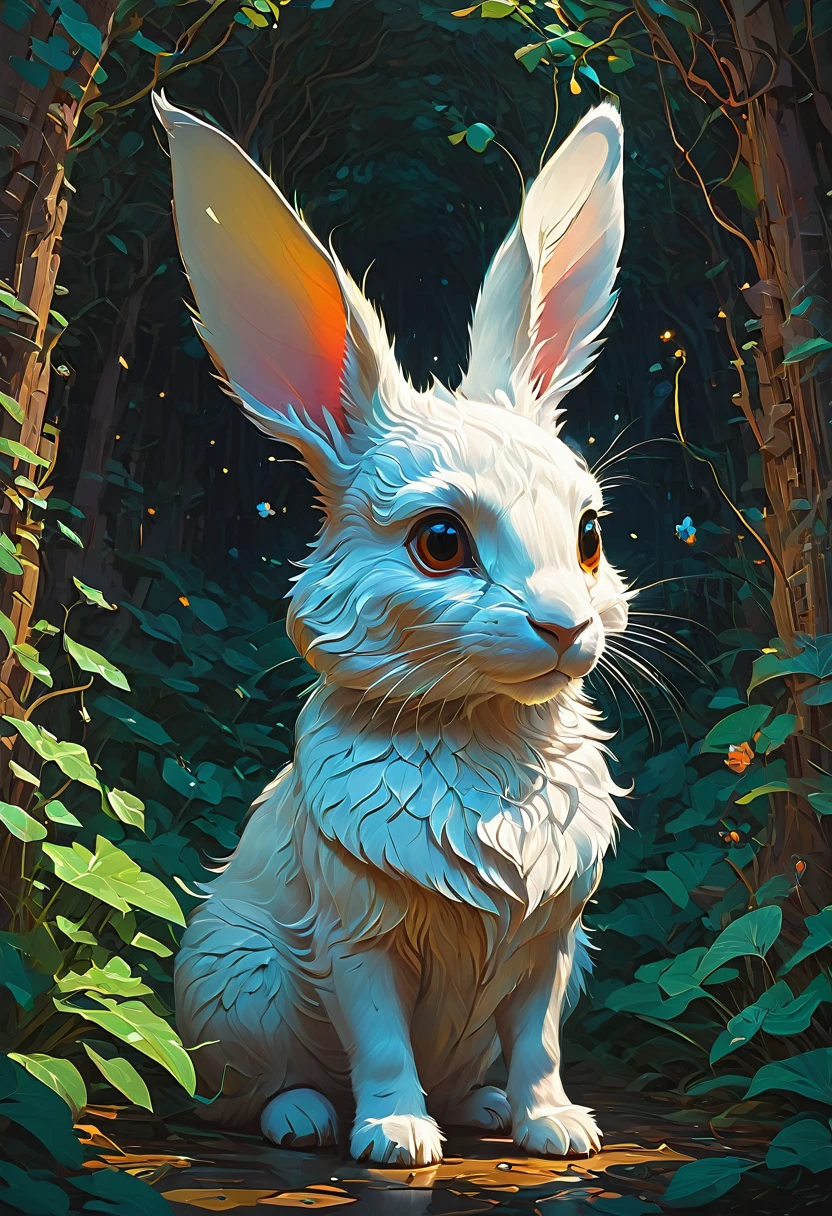 Rabbit Ears, by Atey Ghailan, best quality, masterpiece, very aesthetic, perfect composition, intricate details, ultra-detailed