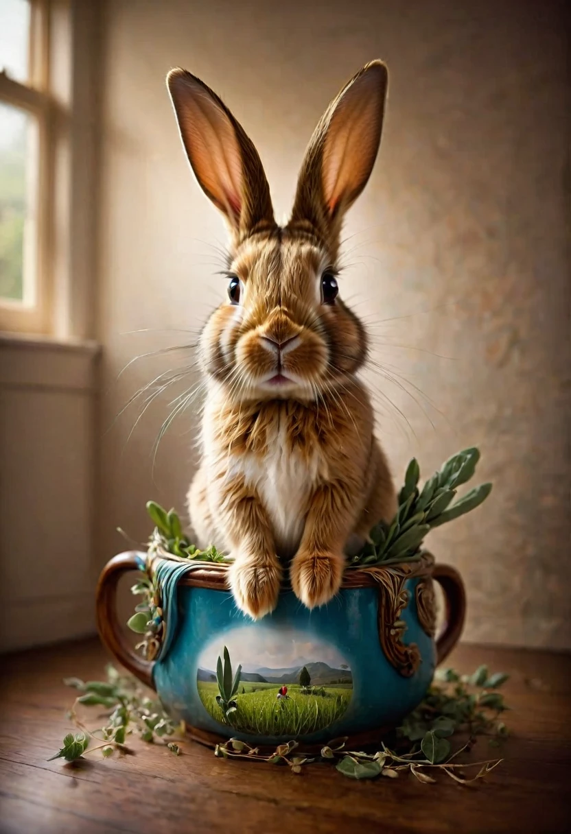Rabbit Ears, by joel robison, best quality, masterpiece, very aesthetic, perfect composition, intricate details, ultra-detailed