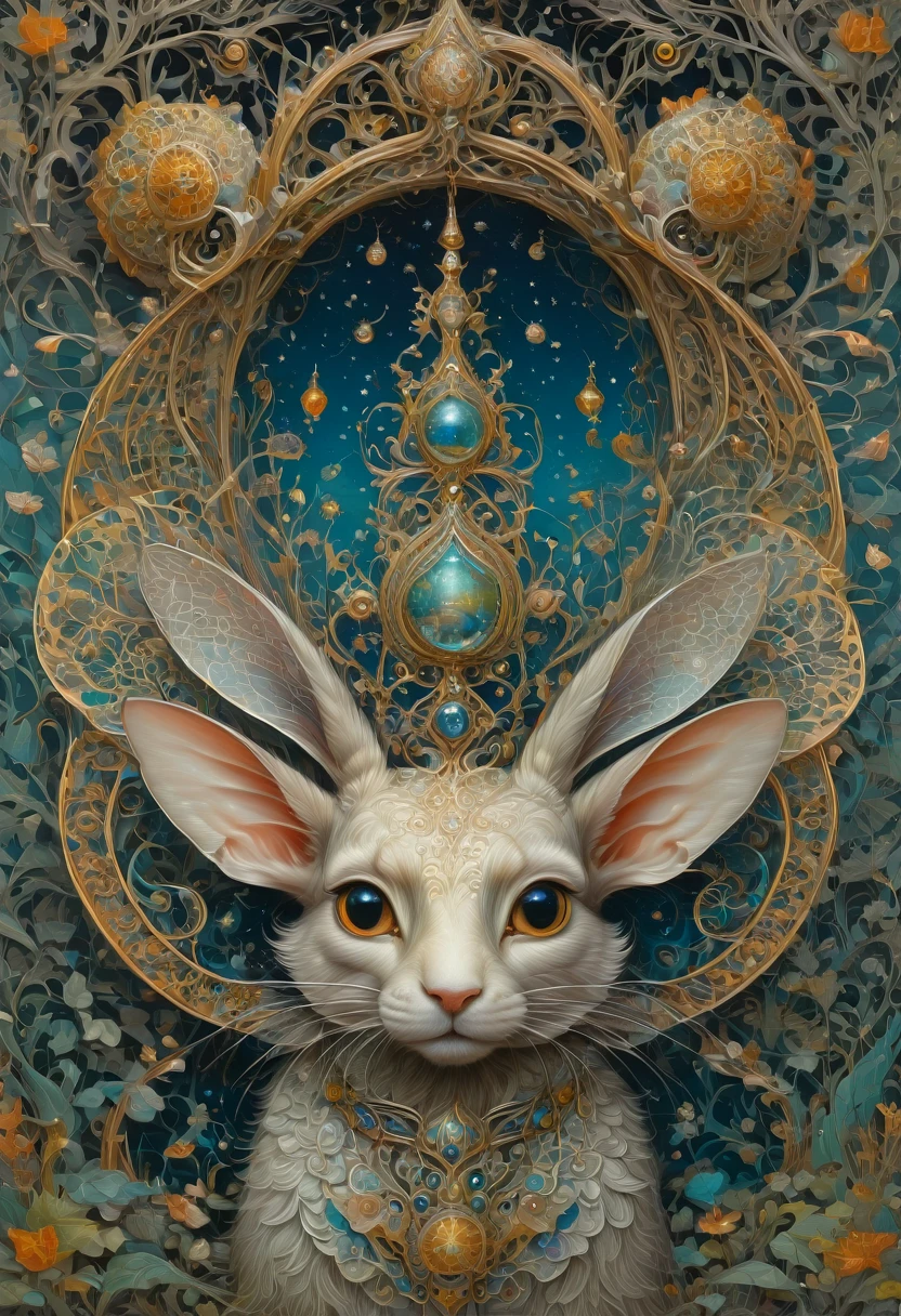 Rabbit Ears, by Daniel Merriam, best quality, masterpiece, very aesthetic, perfect composition, intricate details, ultra-detailed