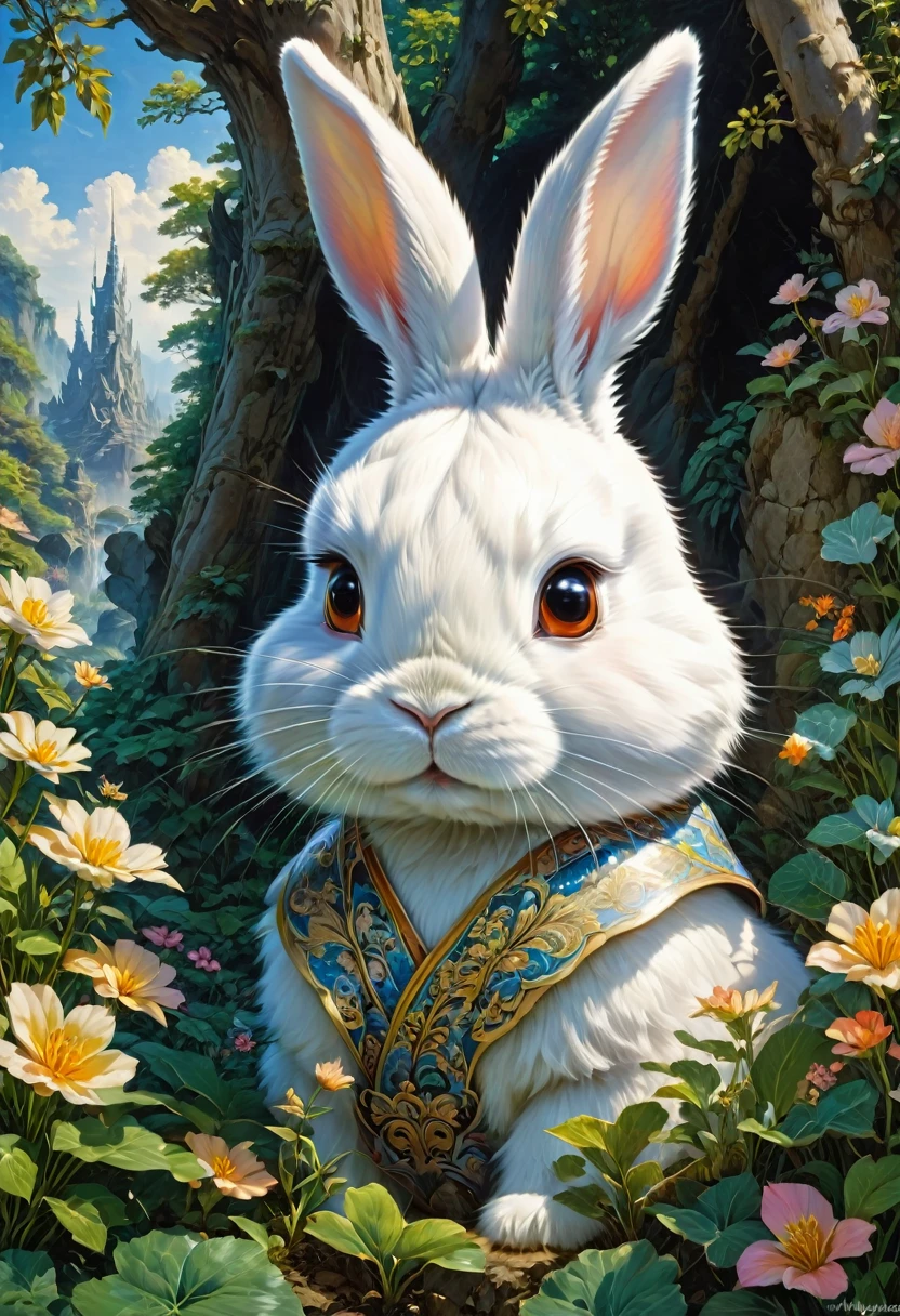 Rabbit Ears, by Yoshiyuki Tomino, best quality, masterpiece, very aesthetic, perfect composition, intricate details, ultra-detailed