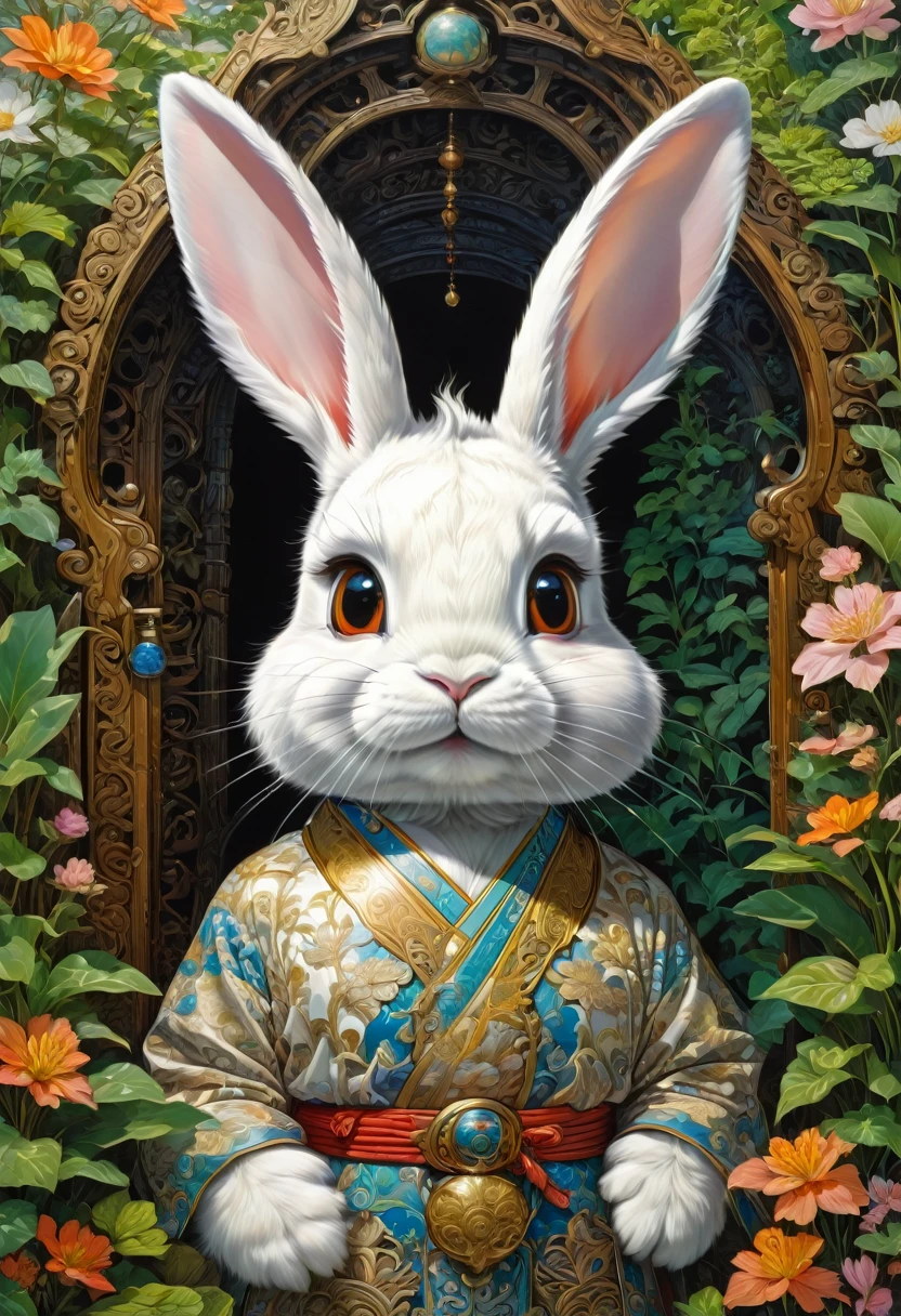 Rabbit Ears, by Yoshiyuki Tomino, best quality, masterpiece, very aesthetic, perfect composition, intricate details, ultra-detailed