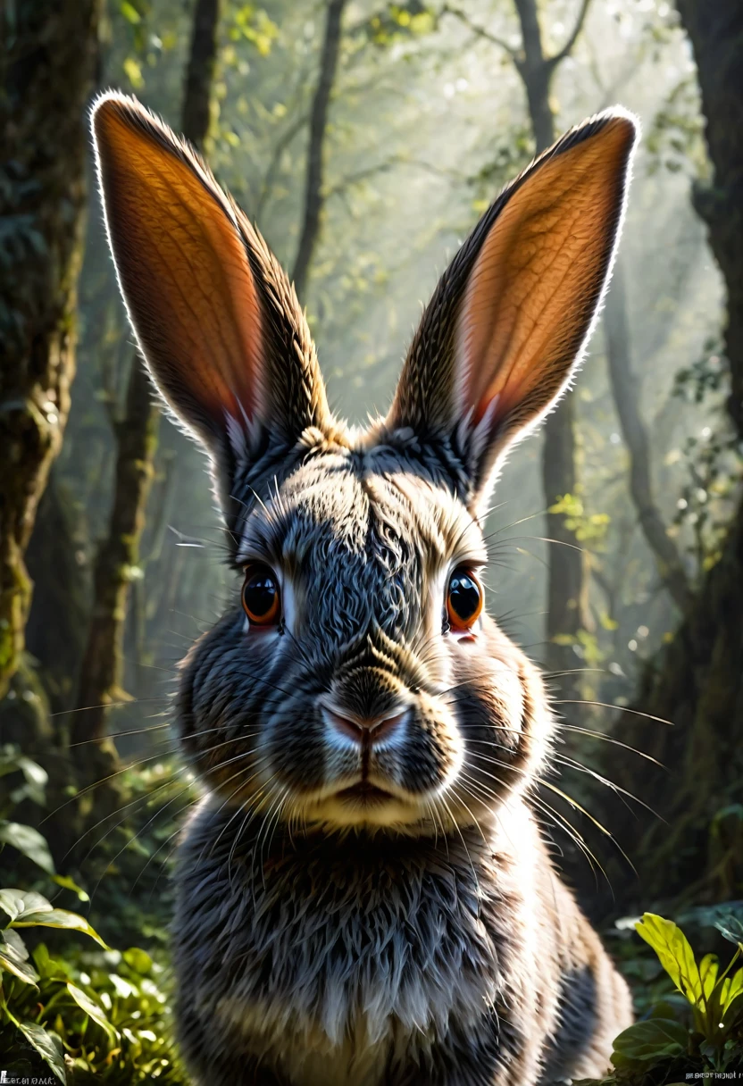 Rabbit Ears, by Emmanuel Shiu, best quality, masterpiece, very aesthetic, perfect composition, intricate details, ultra-detailed