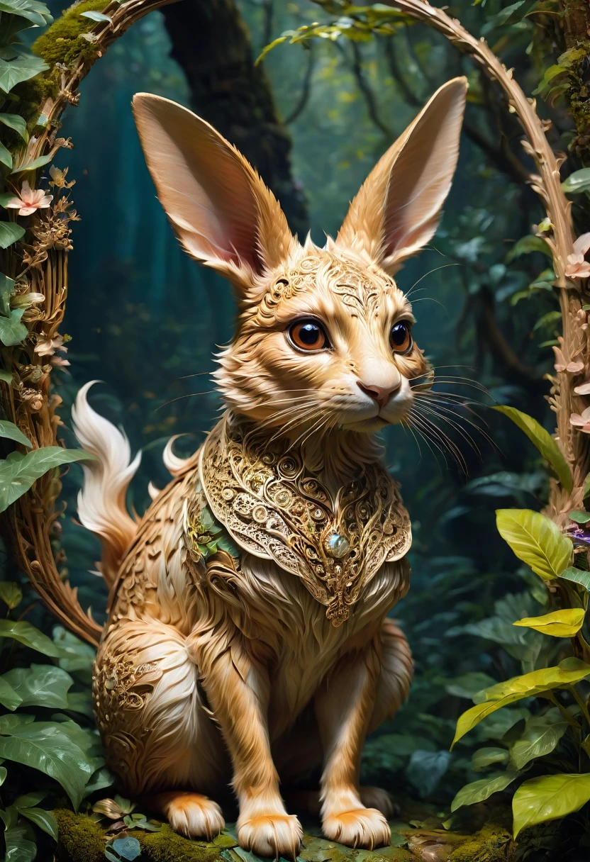 Rabbit Ears, by Emmanuel Shiu, best quality, masterpiece, very aesthetic, perfect composition, intricate details, ultra-detailed