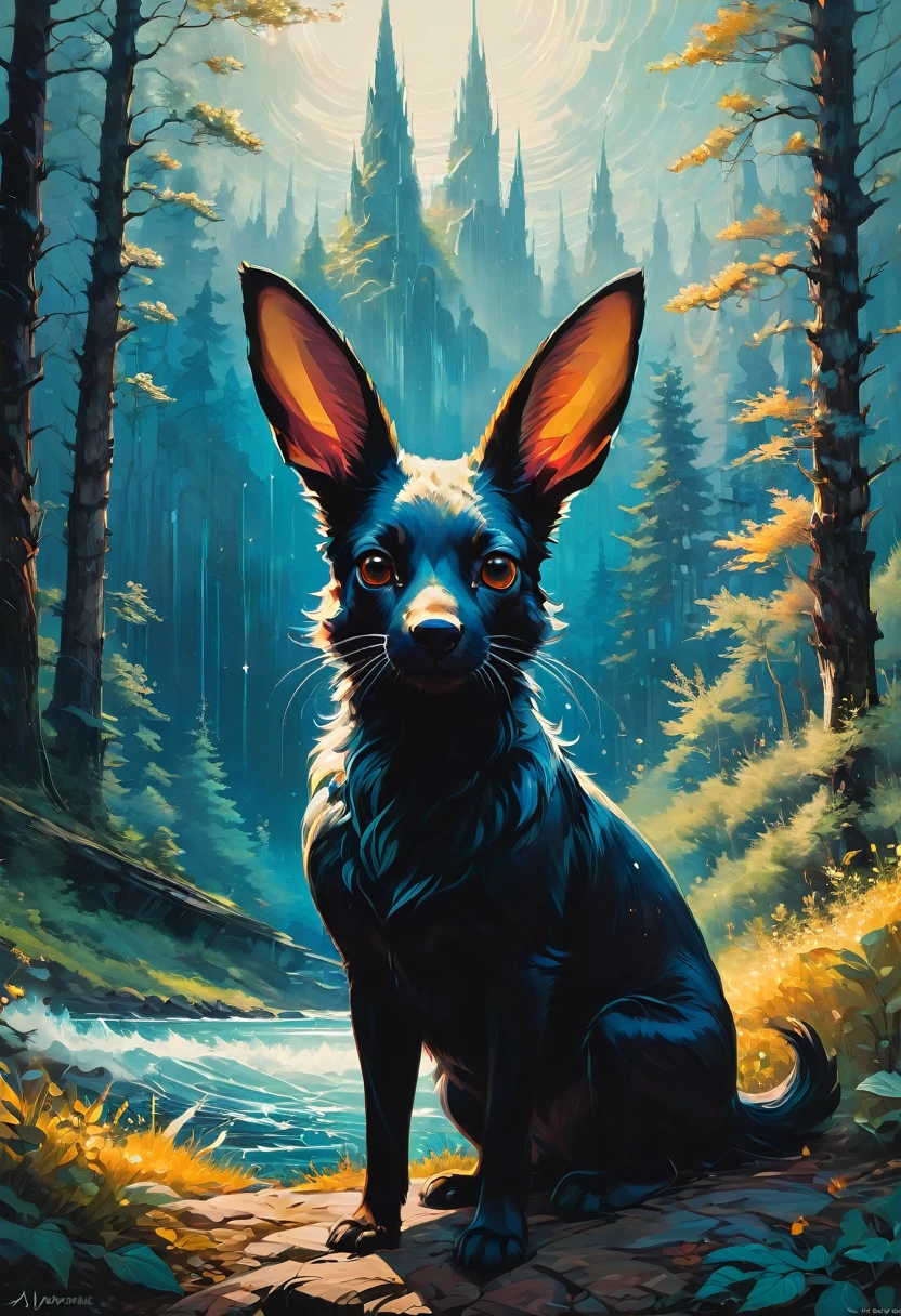 Rabbit Ears, by Alena Aenami, best quality, masterpiece, very aesthetic, perfect composition, intricate details, ultra-detailed