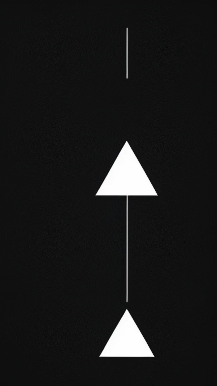 symbols, unique, simple, black and white, triangle