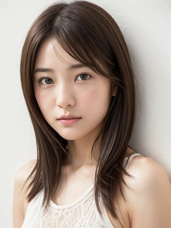 (Highly realistic photos, High resolution, Detailed face, Fine Eyes), ((Photographed in front of a white wall))、Japanese women, 15 years old, various expressions, alone:1, Slim figure, Various Hair Styles, There is only one person in the photo、Photographed in natural light、Don'Don't look at the camera、profile、Dark brown hair color、Bob Hair、Sexy Looks, Extremely small、Small breasts、short hair, bottomless、(((Completely naked:1.3)))、Take off your clothes、(((Showing Pussy、Spread your legs、split、sit、Lift your legs、Detailed pussy)))、Cowgirl、Full Body Shot、Open Pussy、