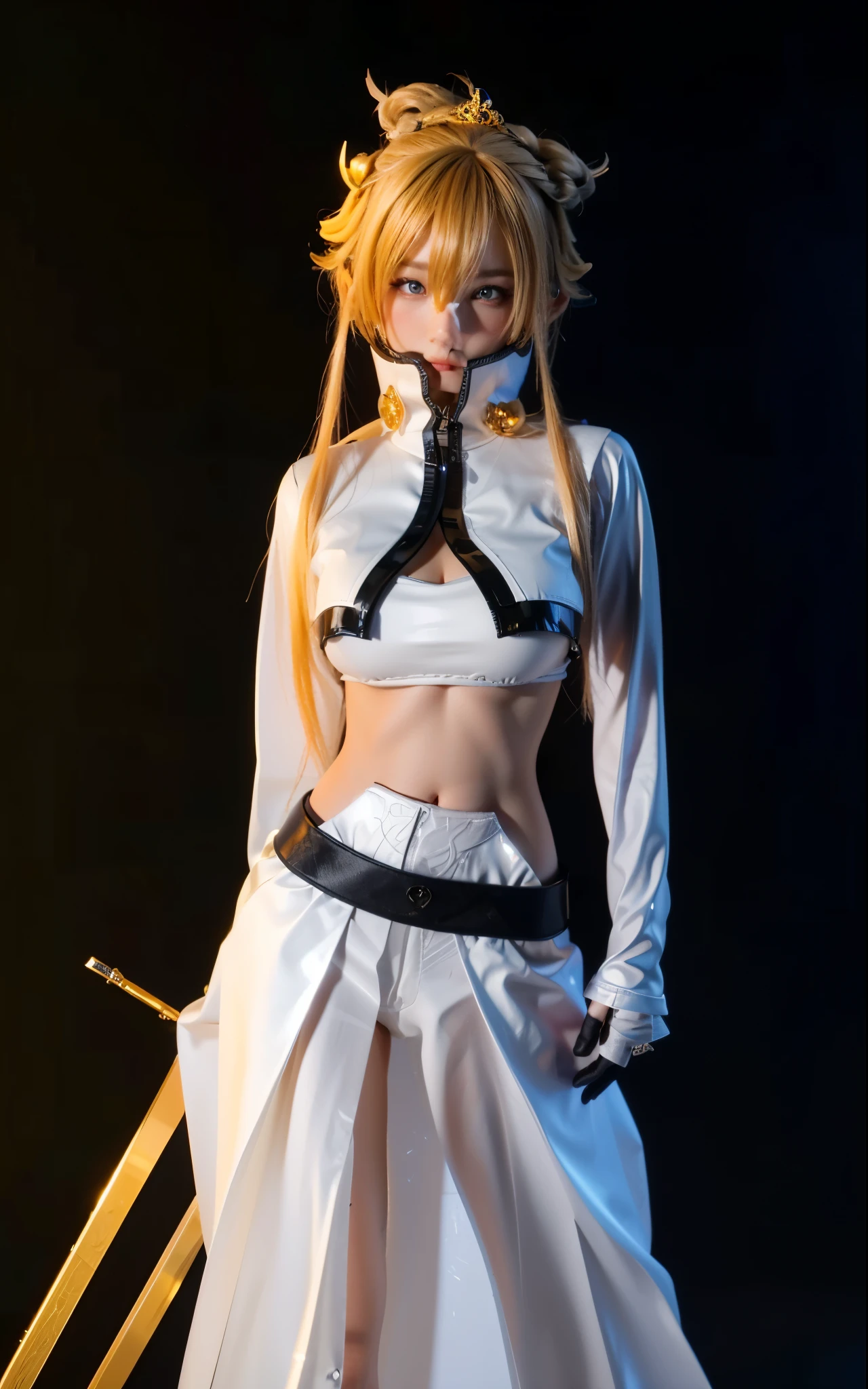 Game Art,Best image quality,Maximum resolution,8k,(A half-length photo),(portrait),(Head close-up),(Rule of Thirds),Unreal Engine 5 rendering works,20 year old girl,((Queen)),The eyes are very detailed,(Large Breasts),Elegant and noble,Light,Light线追踪,Game CG,((3D Unreal Engine)),OC rendering reflection mode,4K,Ultra-clear,Sensual,Translucent lace,Fair and plump figure,Pretty Face,Light泽凝胶涂层,身着华贵礼服的Queen,Crystal Gem Crown,Necklace jewelry,blue eyes,The tattoo is very three-dimensional,Gorgeous and intricate tattoo designs,Ultra-clear portrait,Sexy body,Temple Princess,Sapphire eyes,Gorgeous clothes,Muscular beauty,Wear black gloves,Fingers straightened,