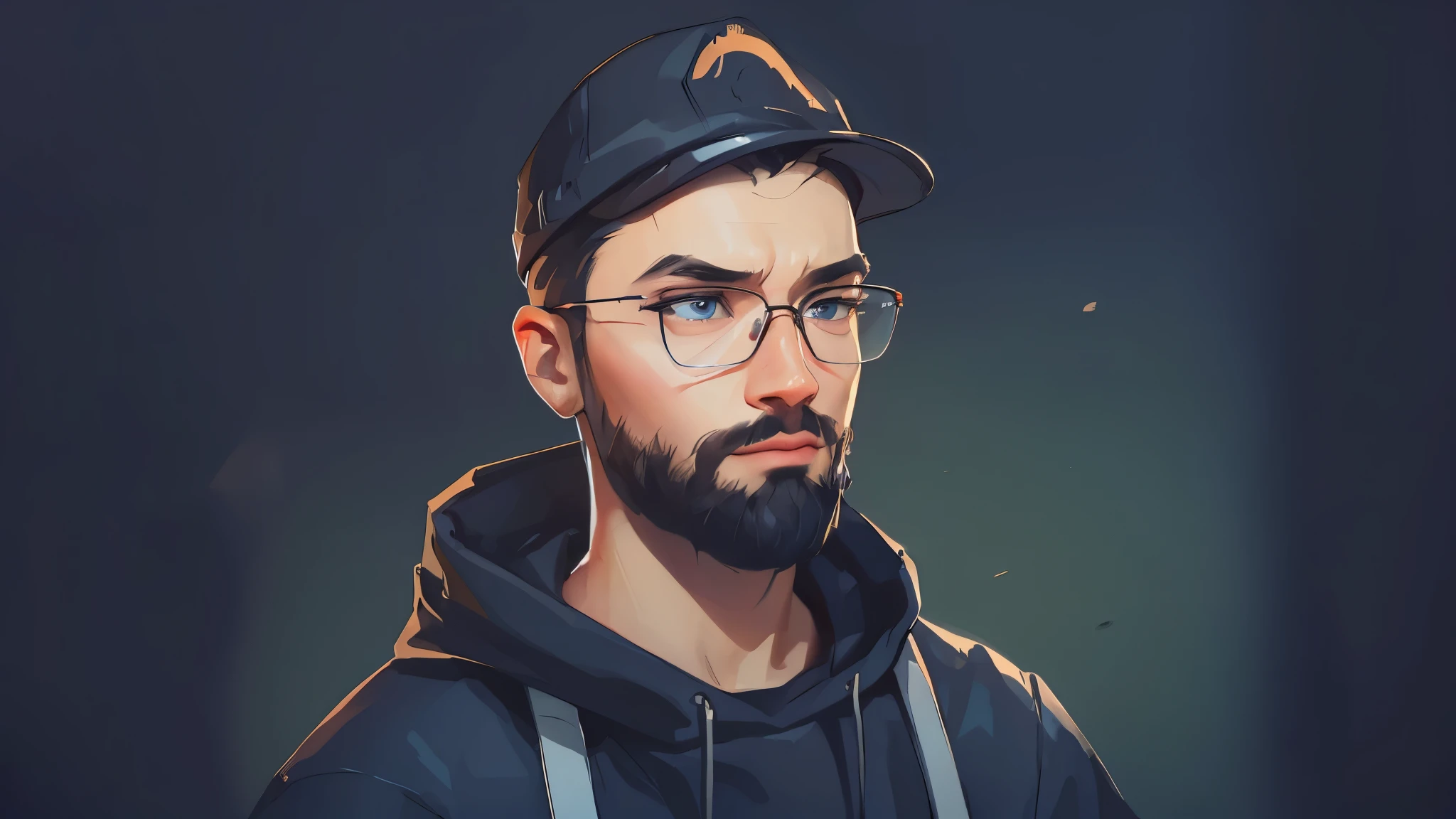 Samdoesart, a man, extremely detailed painting, ((cartoon)), high quality, 8k, detailed facial features, beautiful detailed eyes, beautiful detailed lips, extremely detailed face, long eyelashes, detailed skin texture, detailed clothing, dramatic lighting, cinematic, epic, dramatic, moody, chiaroscuro, rich colors, warm tones, oil painting, digital art, award winning art, Disney style